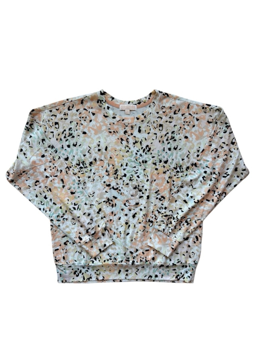 PJ Salvage Lavish Nights Long Sleeve Top Size Small in Orange Crush NWT - Picture 3 of 6